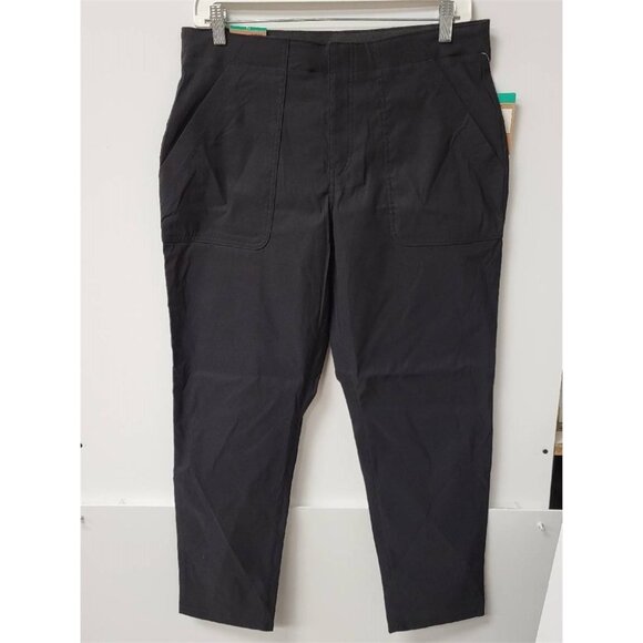 Eddie Bauer Black Tech Pants NWT Women’s Outdoor Hiking Travel Trousers - Picture 1 of 7